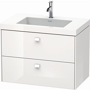 Duravit Brioso c-bonded lavabo avec sous-structure BR4606O2222, 80x48cm, Blanc Brillant , 2000 Hanloch