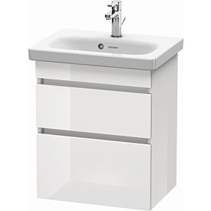 Duravit DuraStyle vanity unit DS640302222 50 x 36.8 cm, white high gloss, 2 drawers, wall-hung