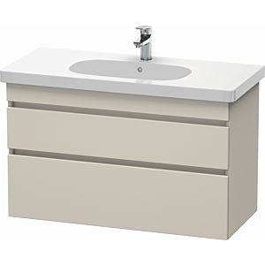 Duravit DuraStyle vanity unit DS648509191 100 x 45.3 cm, taupe, 2 drawers, wall-hung