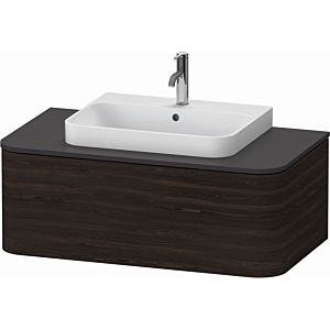 Duravit Happy D.2 Plus vanity unit HP494106969 100x55cm, for console, 1 drawer, for countertop basin, brushed walnut