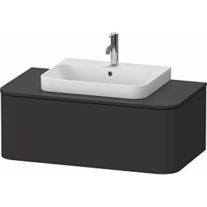 Duravit Happy D.2 Plus vanity unit HP494108080 100x55cm, for console, 1 drawer, for countertop basin, graphite super matt