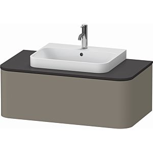 Duravit Happy D.2 Plus vanity unit HP494109292 100x55cm, for console, 1 drawer, for countertop basin, stone gray satin matt