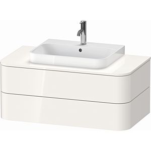 Duravit Happy D.2 Plus vanity unit HP497102222 100x55cm, for console, 2 drawers, for countertop basin, white high gloss