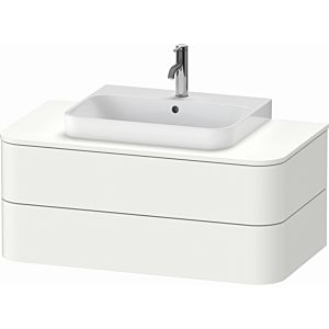 Duravit Happy D.2 Plus vanity unit HP497103636 100x55cm, for console, 2 drawers, for countertop basin, white satin finish