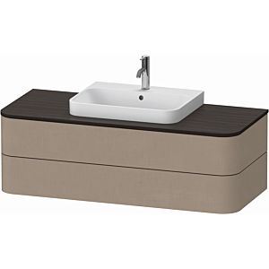 Duravit Happy D.2 Plus vanity unit HP497207575 130x55cm, 2 drawers, for countertop basin, linen