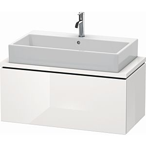 Duravit L-Cube Waschtisch-Unterschrank LC580302222 92 x 47,7 cm, weiß hochglanz, für Konsole, 1 Auszug