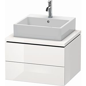 L-Cube Duravit vasque LC581502222 62 x 54,7 cm, blanc brillant, pour console, 2 tiroirs