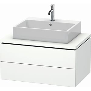 Duravit L-Cube vanity unit LC581701818 82 x 54.7 cm, matt white, for console, 2 drawers