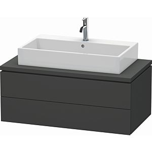 Duravit L-Cube vanity unit LC581904949 102 x 54.7 cm, matt graphite, for console, 2 drawers