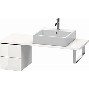 Duravit L-Cube Unterschrank LC582508585 32 x 47,7 cm, weiß hochglanz, für Konsole, 2 Schubkästen