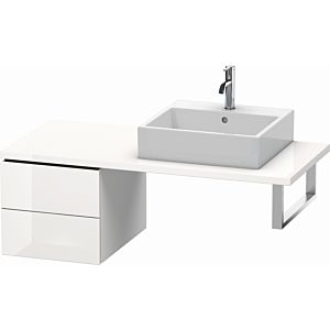 Duravit L-Cube Unterschrank LC583602222 42 x 54,7 cm, weiß hochglanz, für Konsole, 2 Schubkästen