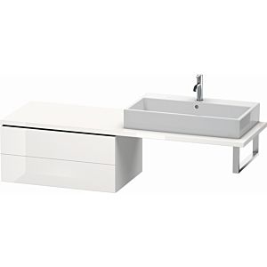 Duravit L-Cube Unterschrank LC583908585 82 x 54,7 cm, weiß hochglanz, für Konsole, 2 Schubkästen