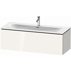 Duravit L-Cube Waschtisch-Unterschrank LC613902222 122 x 48,1 cm, weiß hochglanz, 1 Auszug, wandhängend