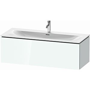 Duravit L-Cube Waschtisch-Unterschrank LC613908585 122 x 48,1 cm, weiß hochglanz, 1 Auszug, wandhängend