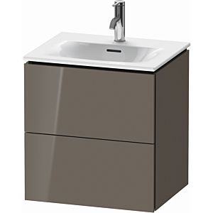 Duravit L-Cube vanity unit LC630408989 52x42.1x55cm, 2 drawers, wall-hung, flannel gray high gloss