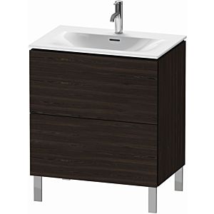 Duravit L-Cube vanity unit LC659606969 72 x 48, 2000 cm, brushed walnut, 2 pull-outs, standing