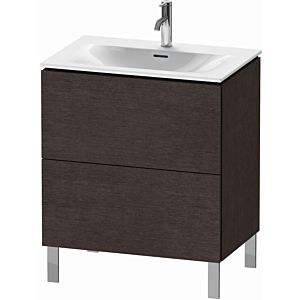 Duravit L-Cube vanity unit LC659607272 72 x 48, 2000 cm, dark brushed oak, 2 pull-outs, standing