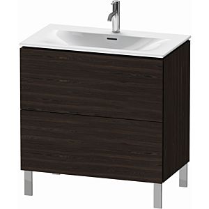 Duravit L-Cube vanity unit LC659706969 82 x 48, 2000 cm, brushed walnut, 2 pull-outs, standing