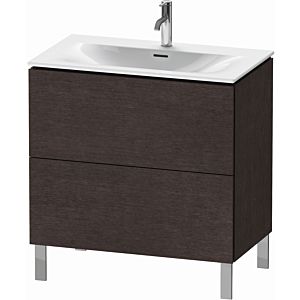 Duravit L-Cube vanity unit LC659707272 82 x 48, 2000 cm, dark brushed oak, 2 pull-outs, standing