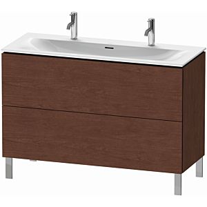 Duravit L-Cube vanity unit LC659901313 122 x 48, 2000 cm, American walnut, 2 pull-outs, standing