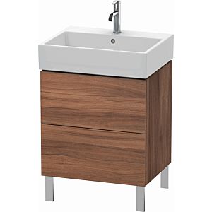 Duravit L-Cube vanity unit LC677507979 58.4x 45.9 cm, natural walnut, 2 pull-outs, standing