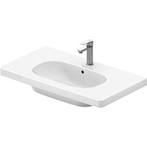 Duravit D-Code Möbelwaschtisch 03428500002 mit Überlauf, weiss, 85 x 48 cm