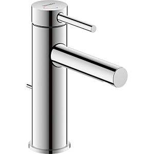 Duravit M FreshStart Circle Waschtischarmatur CE1021001010 mit Zugstangen-Ablaufgarnitur, Ausladung 117mm, chrom Hochglanz