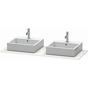 Duravit XSquare console XS063GB8585 140x55cm, with two cutouts, white high gloss