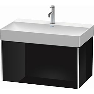 Duravit XSquare Waschtisch-Unterschrank XS406204040 78,4x39,7x46cm, 1 Auszug, schwarz hochglanz