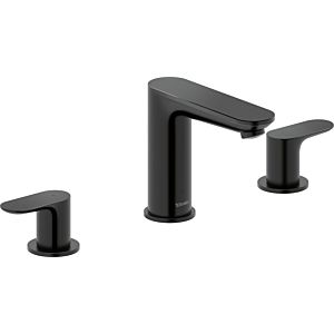 Duravit Wave 3-Loch-Waschtischarmatur WA1060005046 Ausladung 129mm, schwarz matt