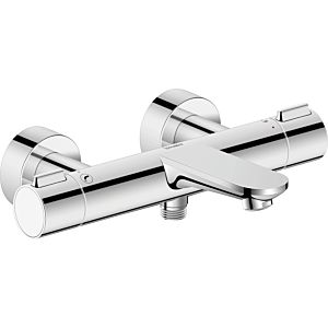 Duravit Wave bath mixer WA5220000010 surface-mounted, shut-off and diverter valve, chrome