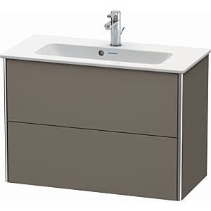 Duravit XSquare Waschtisch-Unterschrank XS416609090 81x56x38,8cm, 2 Schubkästen, Flannel Grey seidenmatt