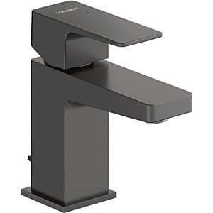 Duravit S Manhattan Waschtischarmatur MH1010001046 Ausladung 95mm, mit Zugstangen-Ablaufgarnitur, schwarz matt