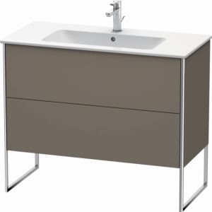 Duravit XSquare Waschtisch-Unterschrank XS444709090 101x59,2x47,8cm, 2 Auszüge, Flannel Grey seidenmatt