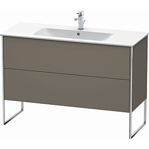 Duravit XSquare Waschtisch-Unterschrank XS444809090 121x59,2x47,8cm, 2 Auszüge, Flannel Grey seidenmatt