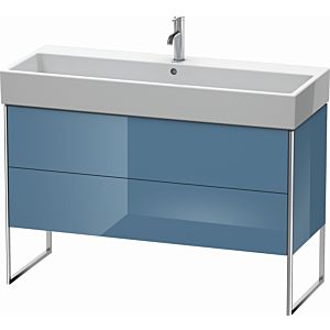 Duravit XSquare Duravit XSquare XS447704747 118.4x49.1x46cm, 2 pull-outs, stone Blue high gloss