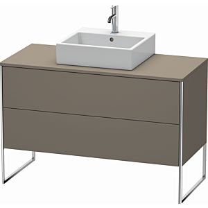 Duravit XSquare Waschtisch-Unterschrank XS492209090 120x53,8x54,8cm, 2 Auszüge, Flannel Grey seidenmatt