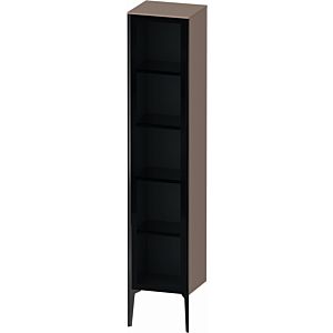 Duravit XViu XV1375RB286 40x36x177cm, porte en verre, noir mat, porte à droite, cappucino brillant