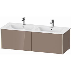 XViu Duravit vasque XV40290B186 128x48x40cm, 2 coulissants, suspendu, champagne mat, cappuccino brillant