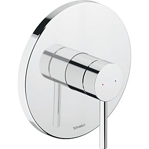 Duravit Circle concealed shower fitting CE4210010010 rosette round, with visible parts, functional unit, chrome