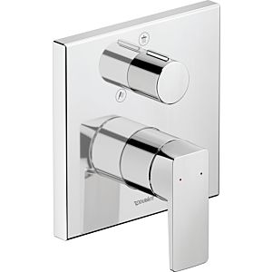 Duravit Manhattan trim kit MH4210012010 concealed shower fitting, shut-off and diverter valve, chrome