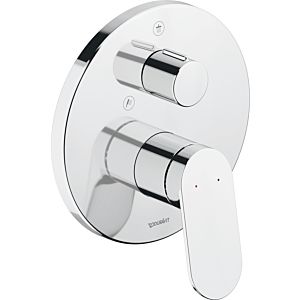 Duravit Wave set prêt à monter WA4210012010 mitigeur de douche à encastrer, inverseur, chromé