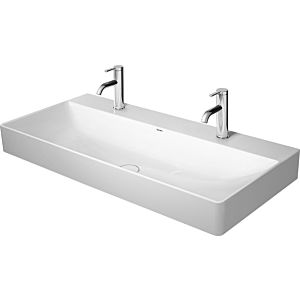 Duravit DuraSquare washbasin 23531000701 white wondergliss, 100x47cm, without tap hole
