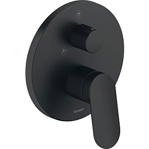 Duravit Wave set prêt à monter WA4210012046 mitigeur de douche à encastrer, inverseur, noir mat