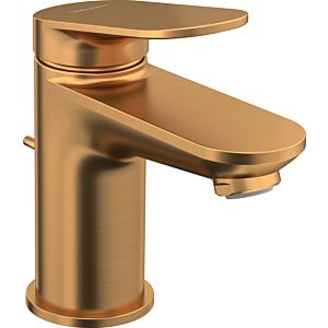 Duravit S Wave Waschtischarmatur WA1010001004 Ausladung 95mm, mit Zugstangen-Ablaufgarnitur, Bronze gebürstet