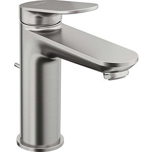 Duravit M Wave washbasin mixer WA1020001070 projection 122mm, with pop-up waste set, brushed stainless steel