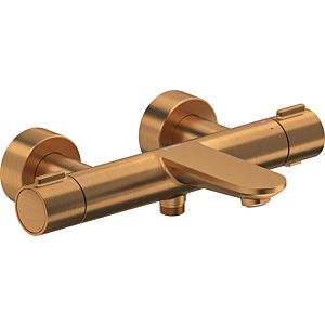 Duravit Wave bath mixer WA5220000004 surface-mounted, shut-off and diverter valve, brushed bronze