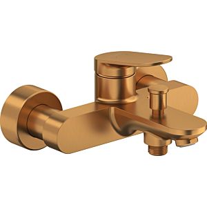 Duravit Wave bath mixer WA5230000004 surface-mounted, diverter with automatic reset, brushed bronze