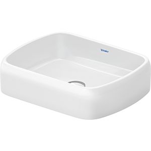 Duravit Qatego countertop basin 2384500079 without tap hole bank, without overflow, white high gloss