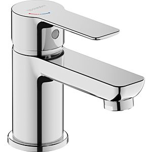 Duravit D-Code wash basin mixer S DC1013002010 FreshStart, MinusFlow, without pull rod, chrome high gloss